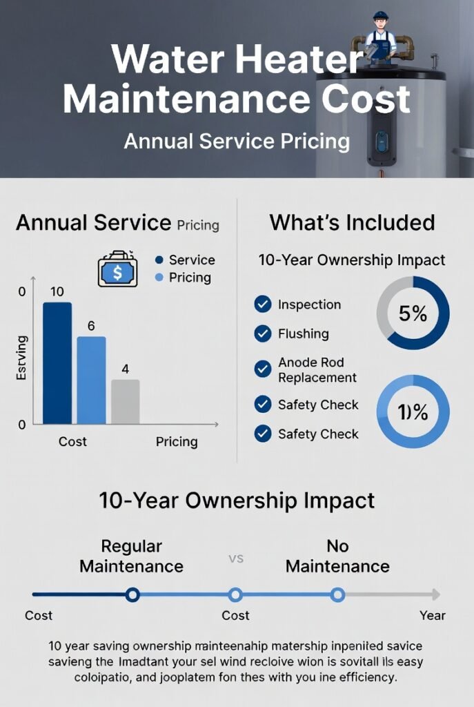 water heater maintainance cost